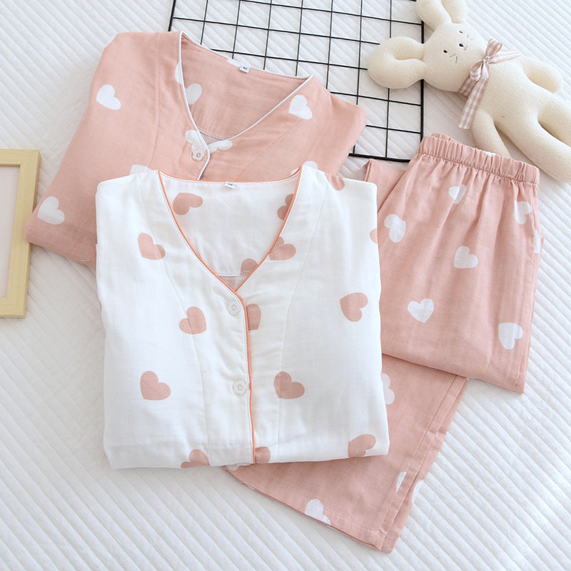 Olivia Cotton Padded Nightsuit In Pink