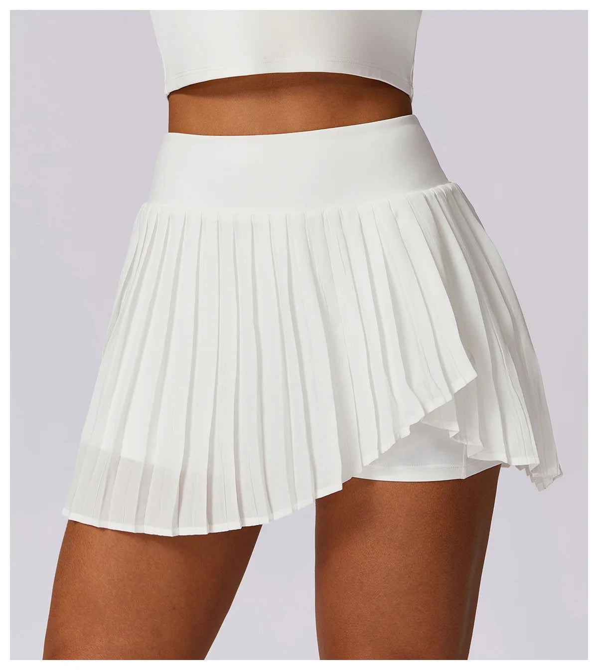Lia Tenniscore Trendy Short Skirts In Lilac