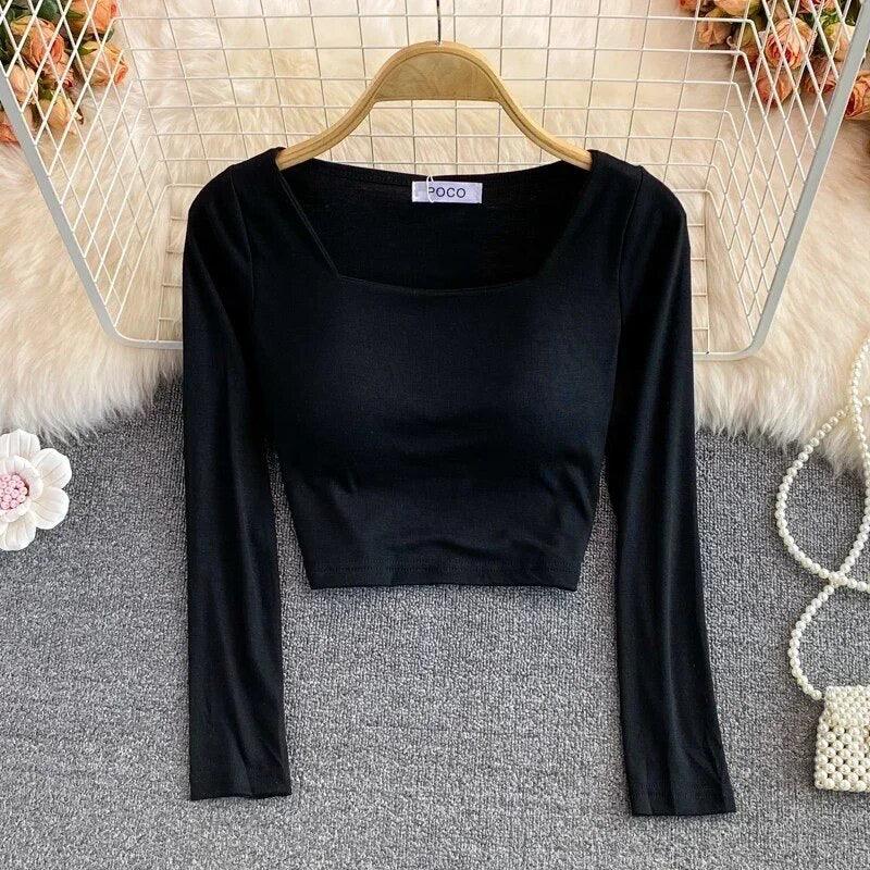 Port Summer Tops with Inbuilt Bra In Black
