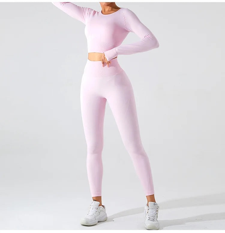 Remy Premium Activewear Set In Pink