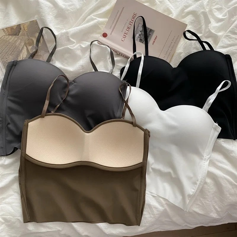 Rome Tank Tops with Inbuilt Bra In White