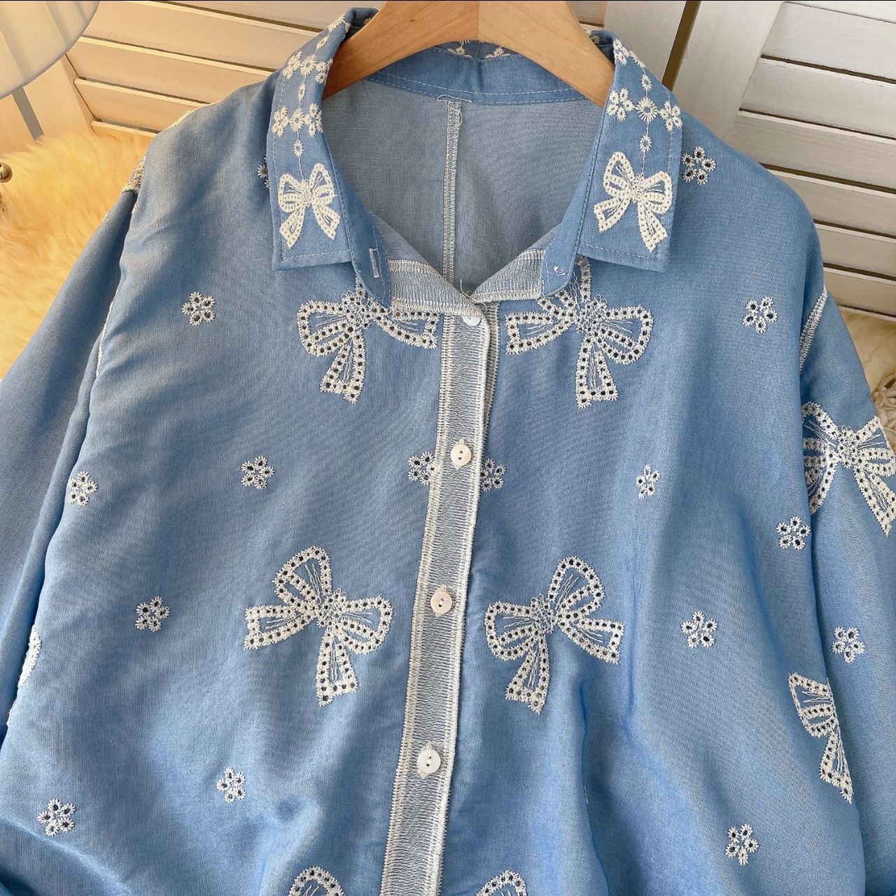 Lumi Premium Embroidered Cotton Shirt