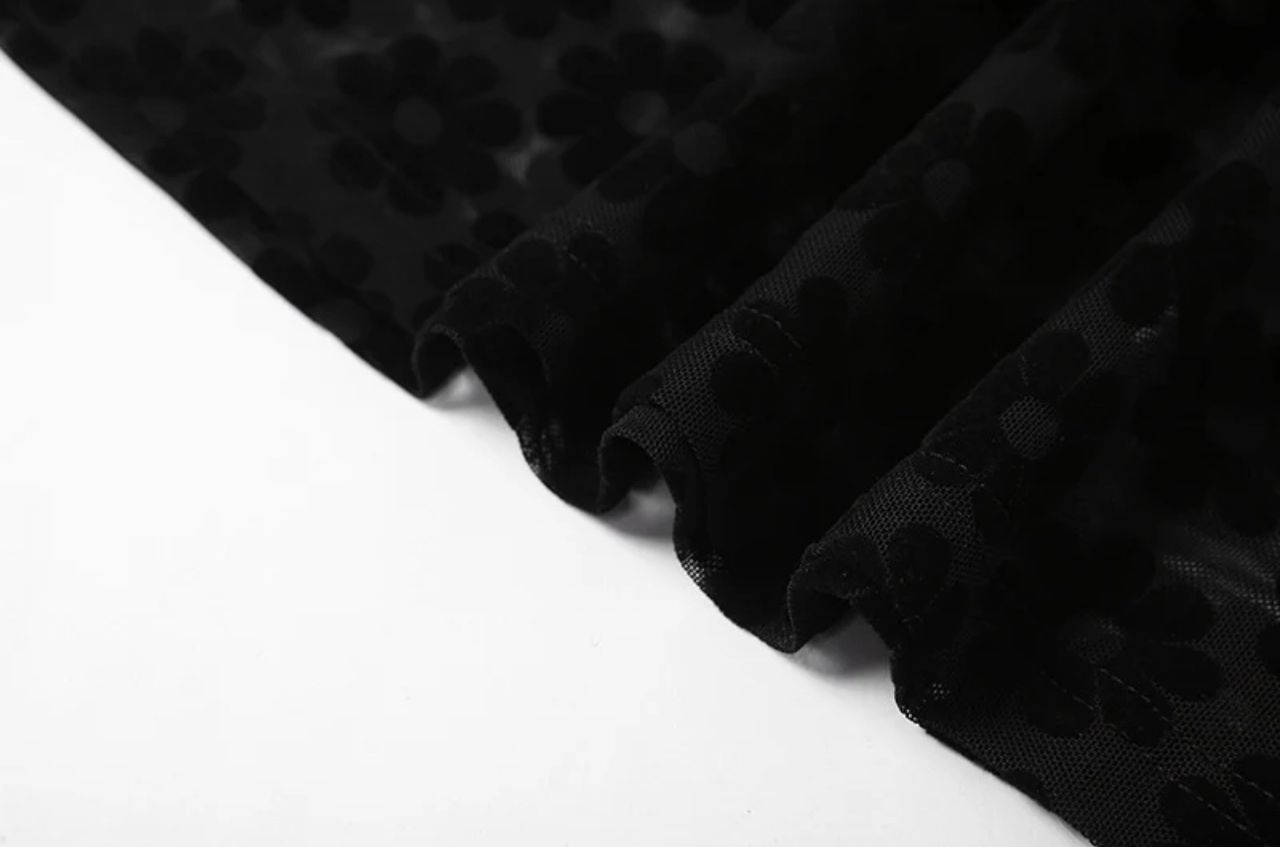 Emilia Statement Bodycon Mesh Dress