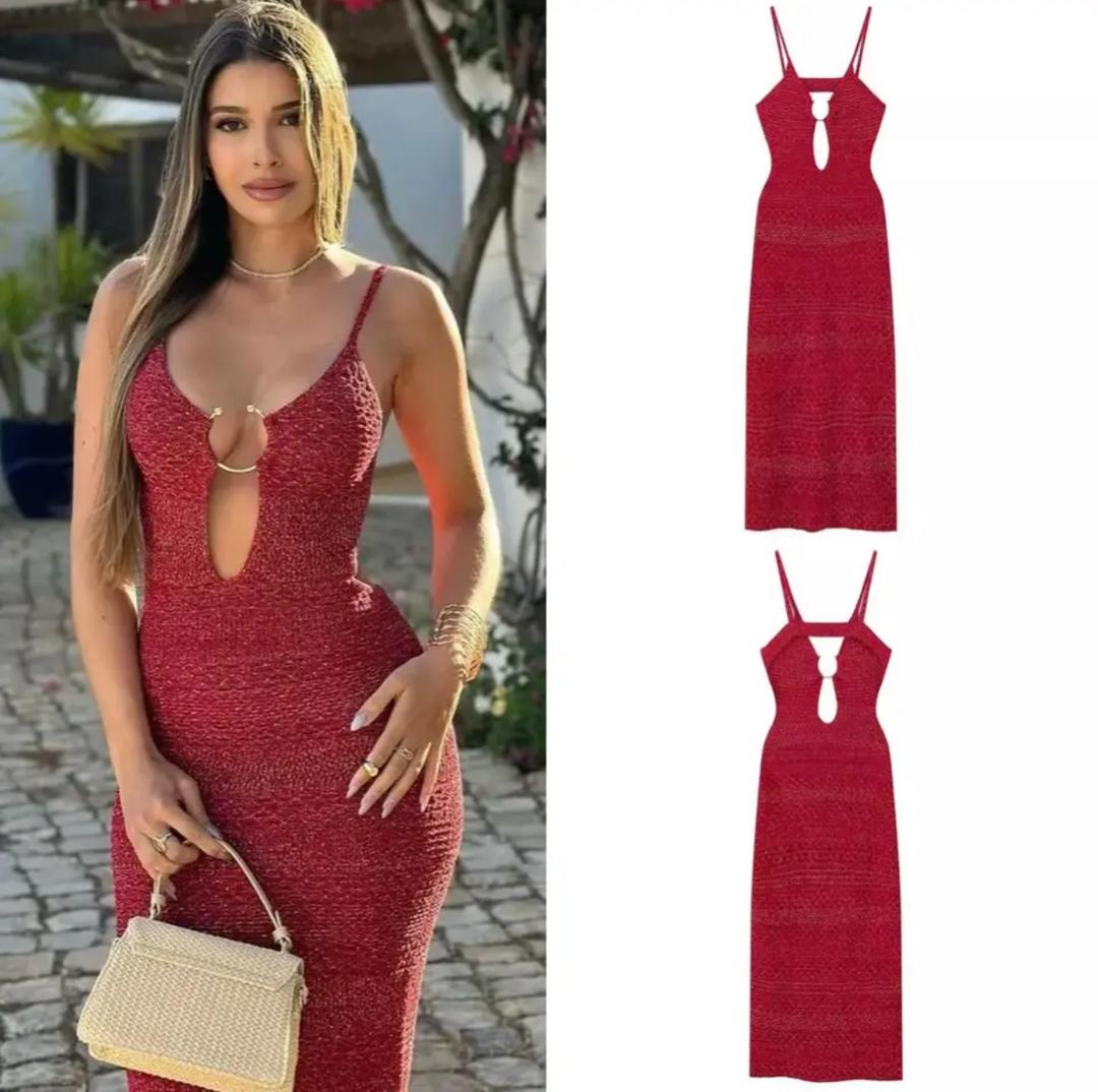 Huma Statement Backless Knitted Dress