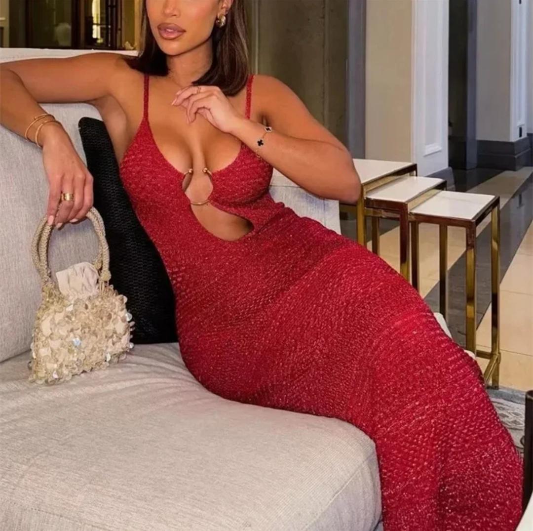 Huma Statement Backless Knitted Dress