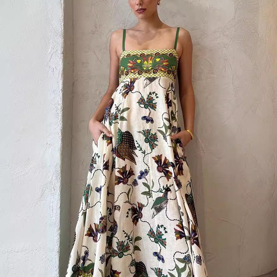 Alaric Printed Holiday Dress