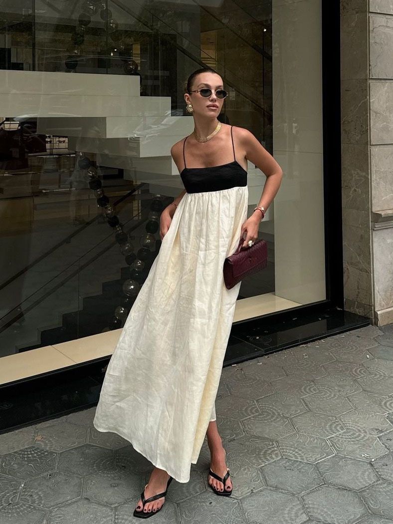 Milla Summer Holiday Midi Dress In Ivory