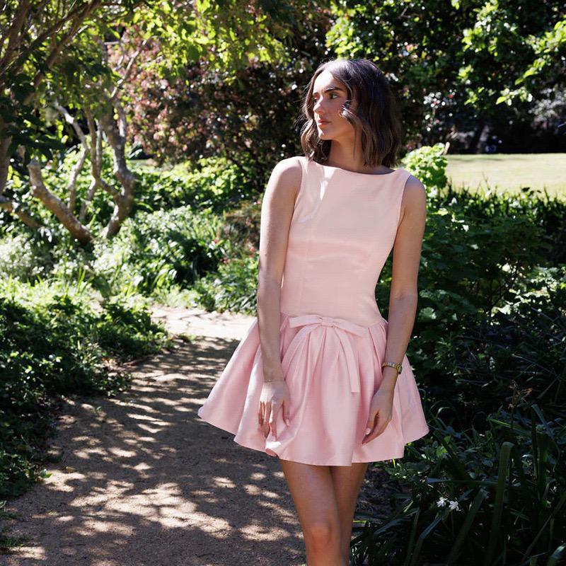 Denica Summer Mini Dress In Pink