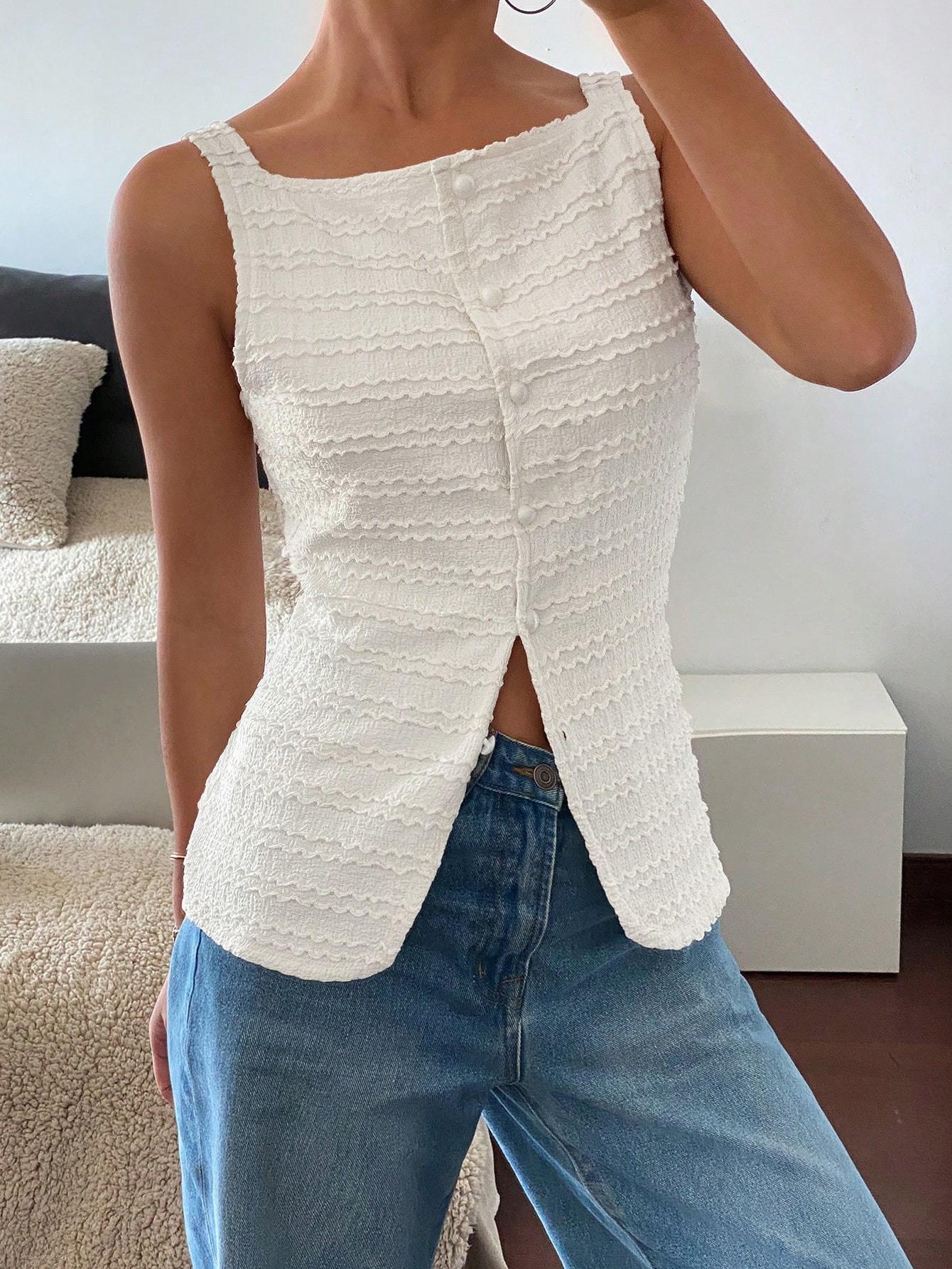 Ketta Statement Summer Top In White