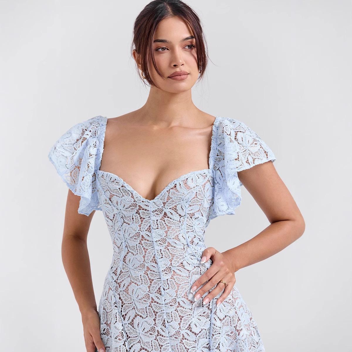Tena Luxury Lace Midi Dress