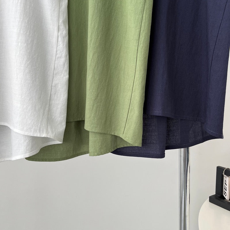 Norris Summer Top In Navy Blue