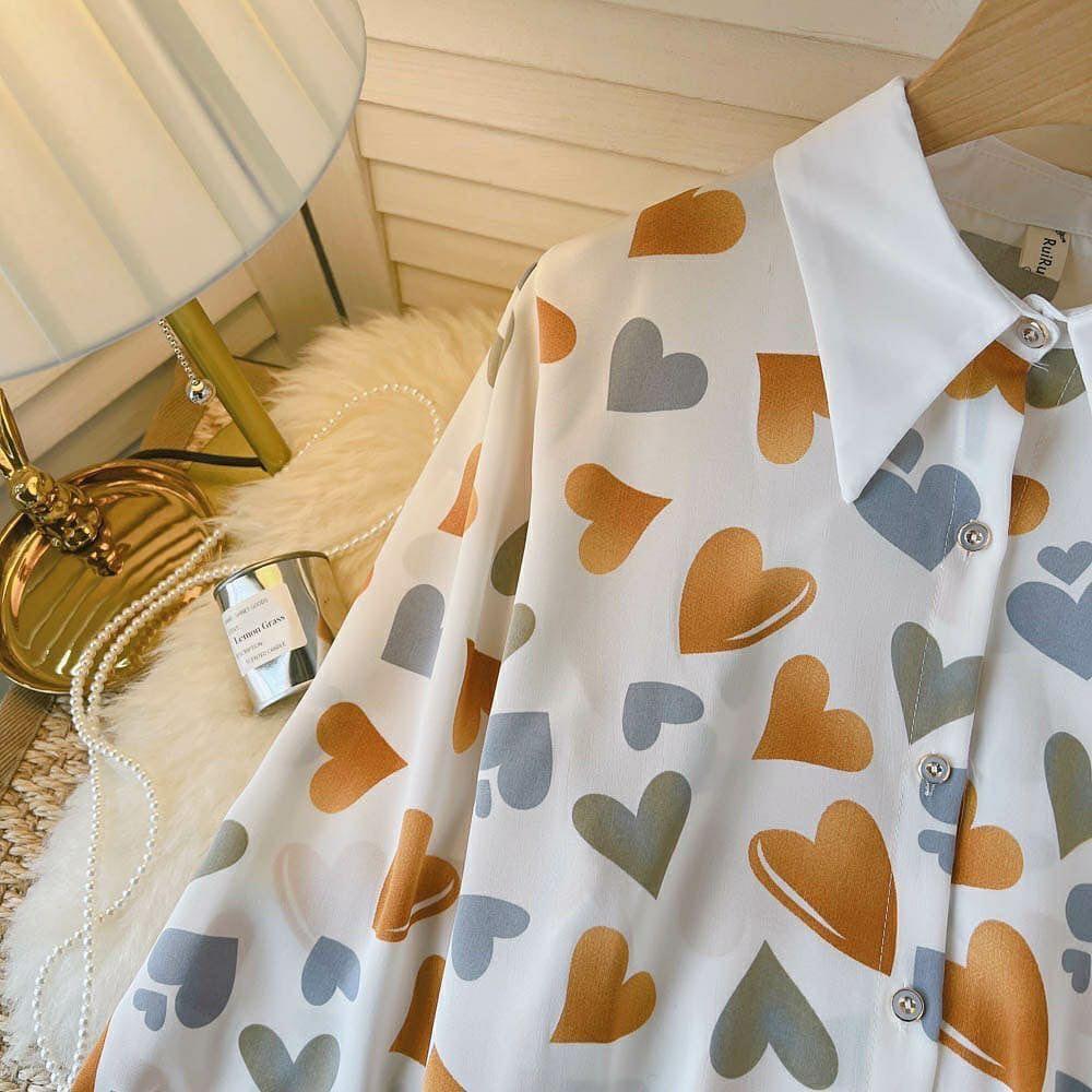 Martha Hearts Blouse