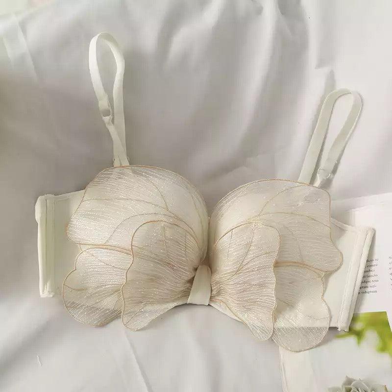 Butterfly Bralettes In White