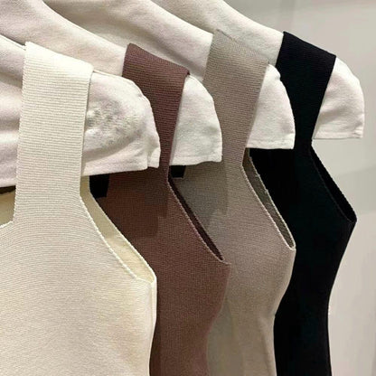 Kello Casual Summer Tank Top In Brown