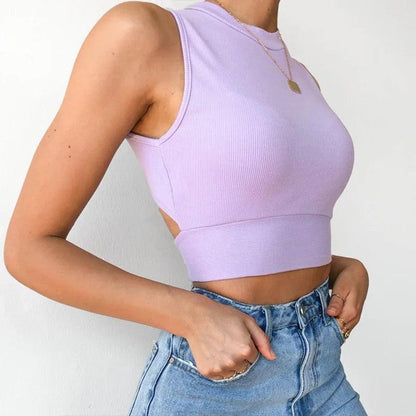 Rebbie Summer Tops In Lilac