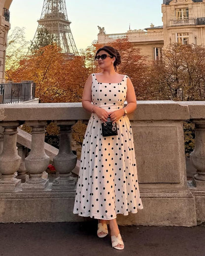 Neiman Polka Summer Holiday Maxi Dress