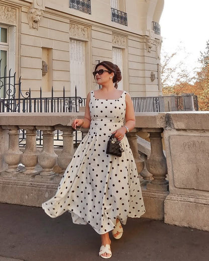 Neiman Polka Summer Holiday Maxi Dress