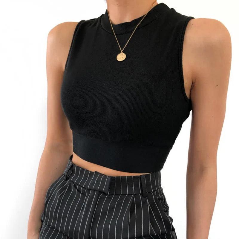 Rebbie Summer Tops In Black