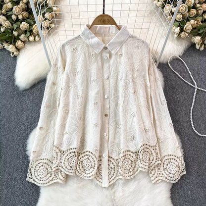 Levy  Embroidered Cotton Shirt