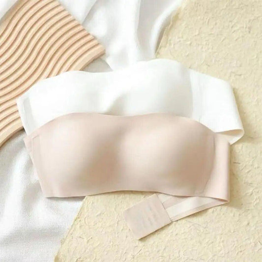 Jaiden Strapless Seamless Bralettes In White