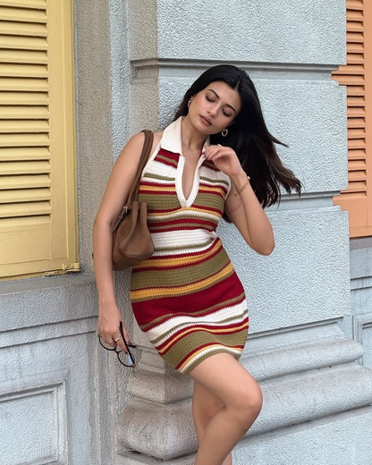 Era Soft Crochet Knit Dress