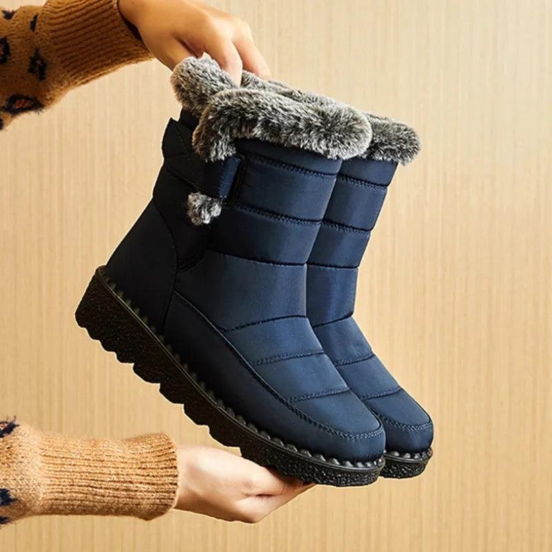 Waterproof Winter Snow Boots In Blue