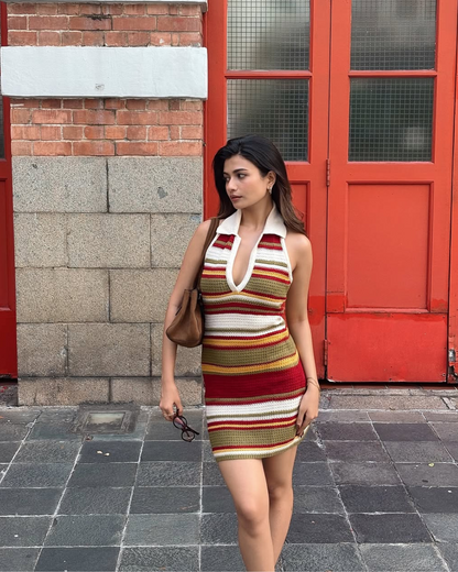 Era Soft Crochet Knit Dress