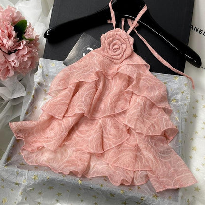 Reya Ruffled Rosette Blouse