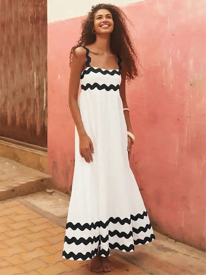 Finn Holiday Midi Dress In White