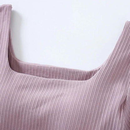 Levo Summer Tops with Inbuilt Bra In Rust