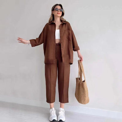 Fresha Summer Two Piece Set In Brown