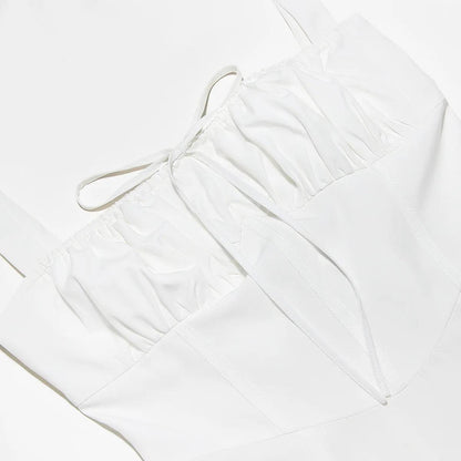 Delso Summer Lace Up Holiday Dress