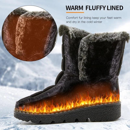 Waterproof Winter Snow Boots In Grey