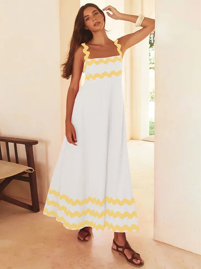 Finn Holiday Midi Dress In White