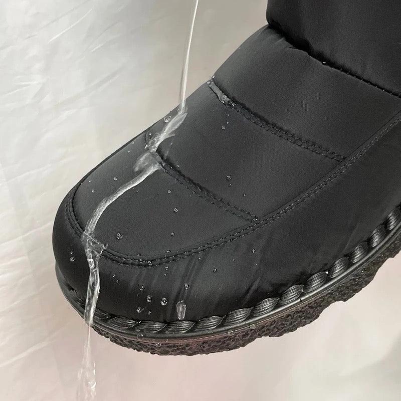 Waterproof Winter Snow Boots In Grey