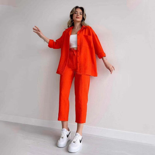 Fresha Summer Two Piece Set In Orange