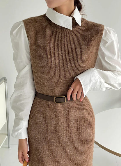Rida Premium Winter Coord Set- Top with Dress and Belt