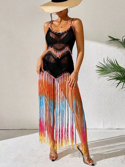 Dabel Tassel Summer Coverup In Yellow