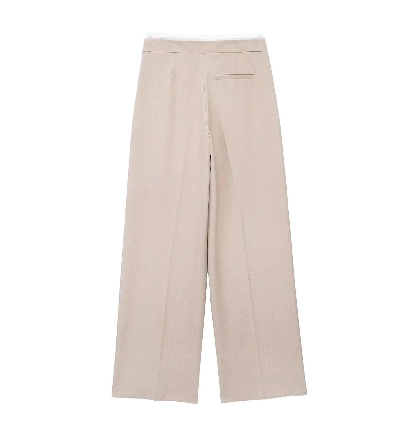 Fady High Waisted Pants In Beige
