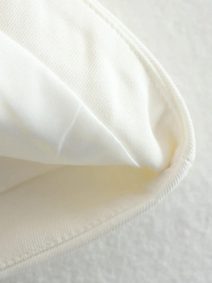 Hubako Statement Vest Tops in White