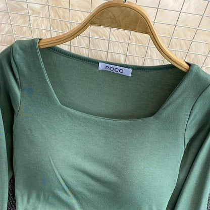 Port Summer Tops with Inbuilt Bra In Green