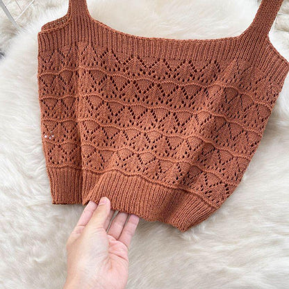 Esme Crochet Coord Set In Black