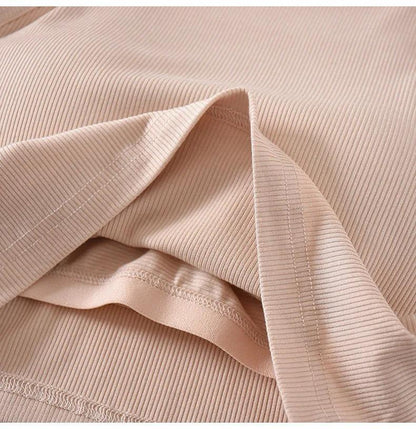 Nicole Tank Tops with Inbuilt Bra In Peach