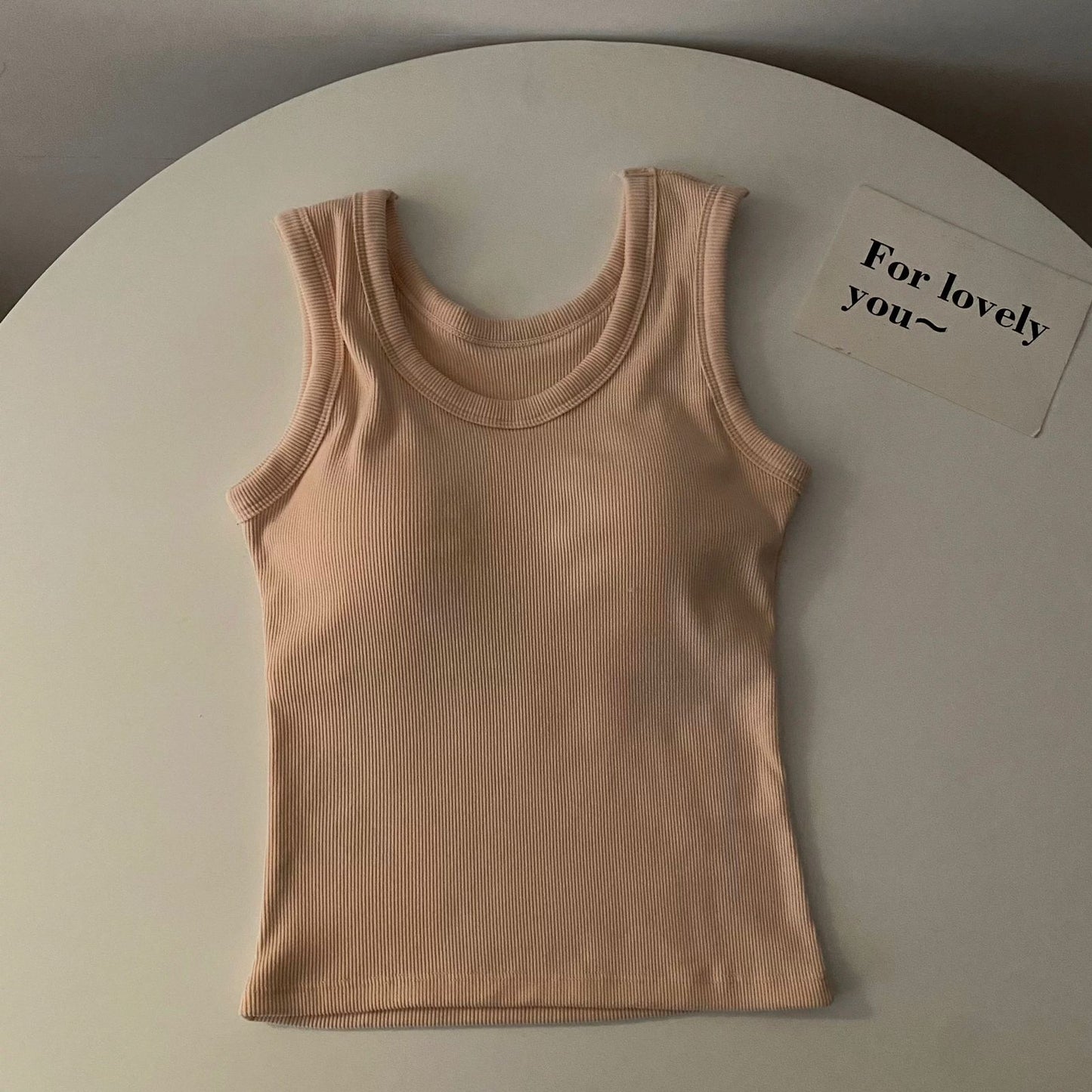 Stormie Tank Tops with Inbuilt Bra Brown
