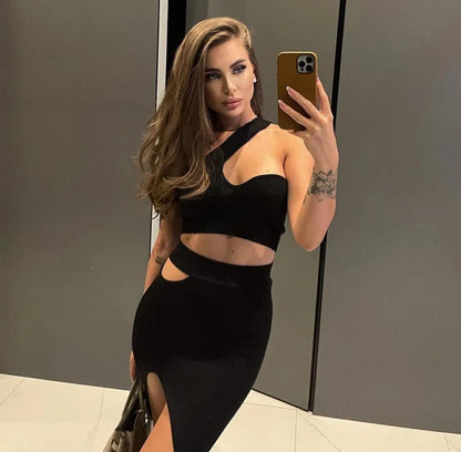 Semantia Statement Summer Coord Set In Black