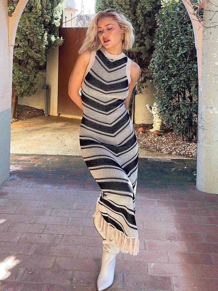 Silvia Soft Knit Holiday Dress