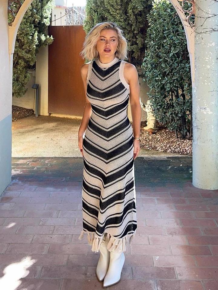 Silvia Soft Knit Holiday Dress