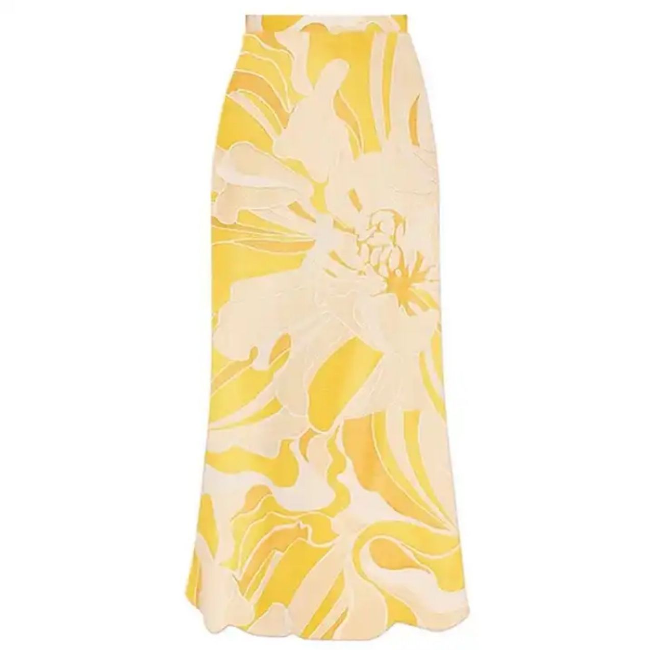 Liana Swimsuit With Sarong Skirt In Yellow