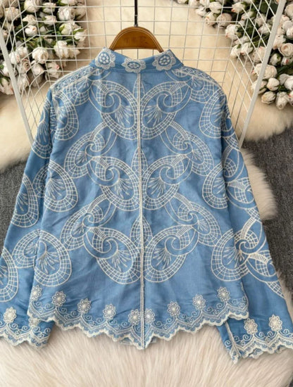 Rosa Premium Embroidered Cotton Shirts