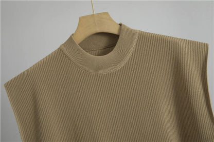 Addison Ribbed Coord Set In Brown